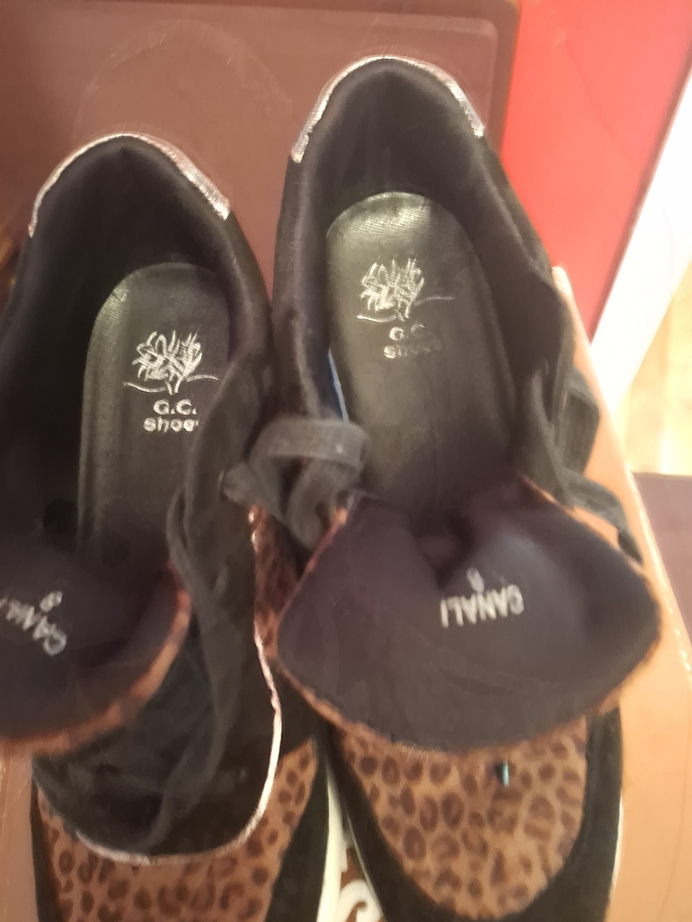 Leopard Print Black Women's Sneaker - Picture 5 of 5